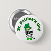 St. Patrick's Skull Button (Vorne & Hinten)