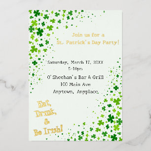 St. Patrick's St. Patty's Day Party Folieneinladung