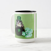 St. Patrick's Sugar Glider Zweifarbige Tasse (Vorderseite Links)