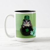 St. Patrick's Sugar Glider Zweifarbige Tasse (Links)