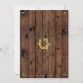 St. Patricks Tag 1. Geburtstag Party Einladung 1 (Rückseite)