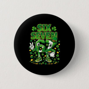 St Patricks Tag 67 Jungen Kind irischer Kleeblatt Button