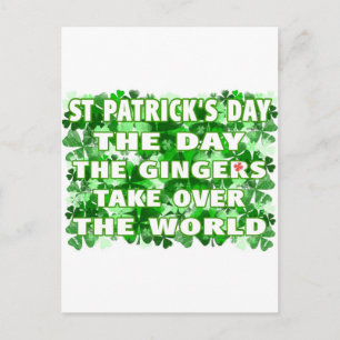 St. Patricks Tag - die Gingers übernehmen Postkarte
