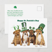 St. Patricks Tag Feiertagspostkarte (Vorne/Hinten)