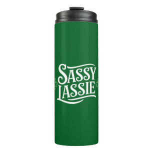 St. Patricks Tag Freches Mädchen Lustiges Irisches Thermosbecher