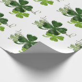 St. Patricks Tag Geschenkpapier (Ecke)