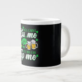 St. Patricks Tag Glückskleeblatt  Jumbo-Tasse (Vorderseite Rechts)
