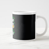 St. Patricks Tag Glückskleeblatt  Jumbo-Tasse (Rechts)
