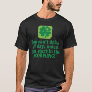 St. Patricks Tag Grünes Bier Zitat T-Shirt