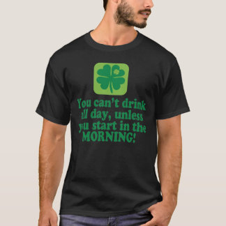 St. Patricks Tag Grünes Bier Zitat T-Shirt