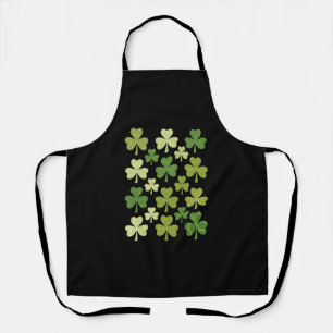 St. Patricks Tag Herz Glücksklee Kleeblatt Schürze