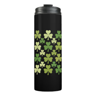 St. Patricks Tag Herz Glücksklee Shamrock Thermosbecher