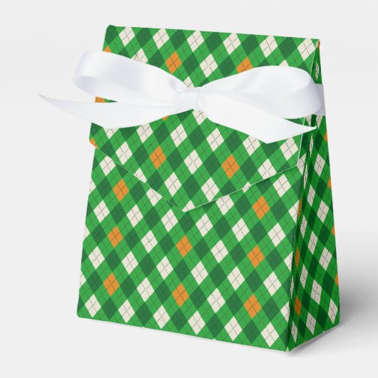 St. Patricks Tag Irisch gefärbter Argyle Geschenkschachtel (Vorderseite)