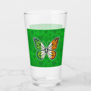 St. Patricks Tag Irische Schmetterling Glas
