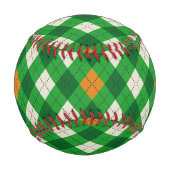 St. Patricks Tag Irischer farbiger Argyle Baseball (Rückseite)