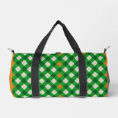 St. Patricks Tag Irischer farbiger Argyle Duffle Bag (Vorderseite)