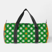 St. Patricks Tag Irischer farbiger Argyle Duffle Bag (Rückseite)