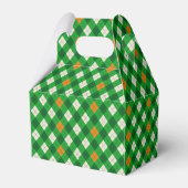 St. Patricks Tag Irischer farbiger Argyle Geschenkschachtel (Rückseite)