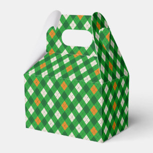 St. Patricks Tag Irischer farbiger Argyle Geschenkschachtel