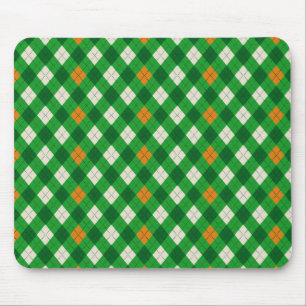 St. Patricks Tag Irischer farbiger Argyle Mousepad