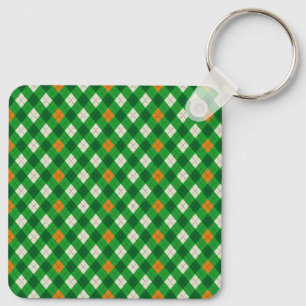St. Patricks Tag Irischer farbiger Argyle Schlüsselanhänger