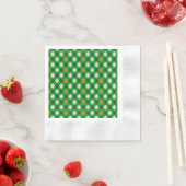 St. Patricks Tag Irischer farbiger Argyle Serviette (Beispiel)