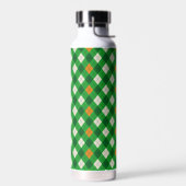 St. Patricks Tag Irischer farbiger Argyle Trinkflasche (Links)