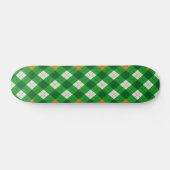 St. Patricks Tag Irischer gefärbter Argyle Skateboard (Horizontal)