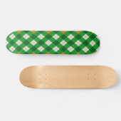 St. Patricks Tag Irischer gefärbter Argyle Skateboard (Horizontal)
