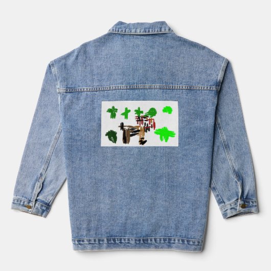 St. Patricks Tag Irischer Terrier Jeansjacke (Rückseite)