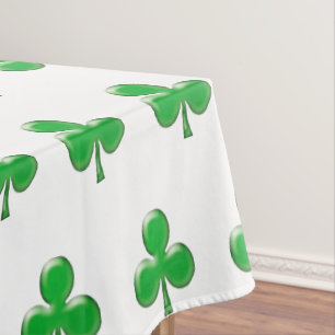 St. Patricks Tag Irisches Grün Klee Kleeblatt Tischdecke