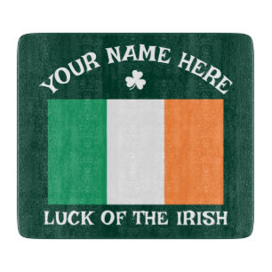 St. Patricks Tag Irland Flagge Benutzerdefinierter Schneidebrett