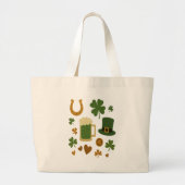 St. Patricks-Tag Jumbo Stoffbeutel (Vorne)