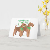 St. Patricks Tag Karte (Gelbe Blume)