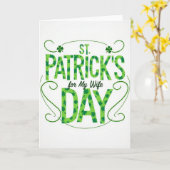 St. Patricks Tag Karte für Ehefrau (Gelbe Blume)