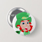 St. Patricks Tag, Knopf 🍀 Button (Vorne & Hinten)