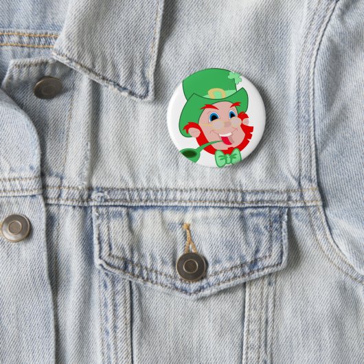 St. Patricks Tag, Knopf 🍀 Button (Beispiel)