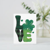 St. Patricks Tag Liebe Feiertagspostkarte (Stehend Vorderseite)