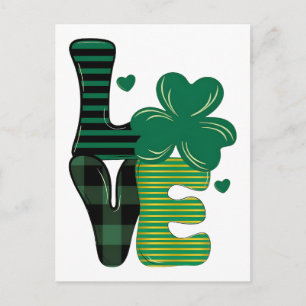 St. Patricks Tag Liebe Feiertagspostkarte