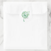St. Patricks Tag Löwenzahn Glückspilz Runder Aufkleber (Tasche)