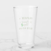 St. Patricks Tag Name Bier Glas (Rückseite)
