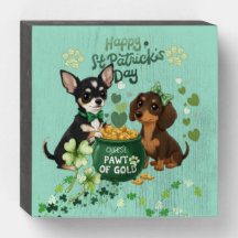 St. Patricks Tag "Pfote aus Gold"