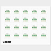 St. Patricks Tag Quadratischer Aufkleber (Blatt)