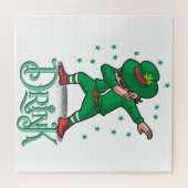 St. Patricks Tag,Shamrock Puzzle (Horizontal)