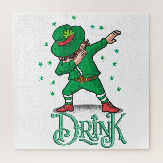 St. Patricks Tag,Shamrock Puzzle (Vertikal)