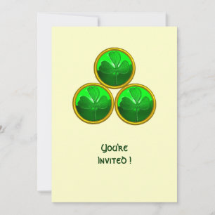 ST. PATRICKS TAG SHAMROCK TRINITÄT EINLADUNG
