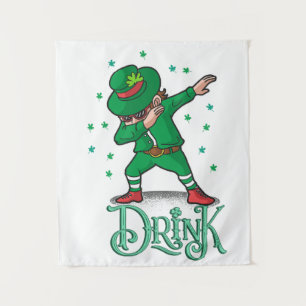 St. Patricks Tag,Shamrock Wandteppich