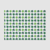 St. Patricks Tag Shamrocks Vierblattklee Seidenpapier (Vorderseite)