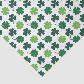 St. Patricks Tag Shamrocks Vierblattklee Seidenpapier (Ausschnitt)