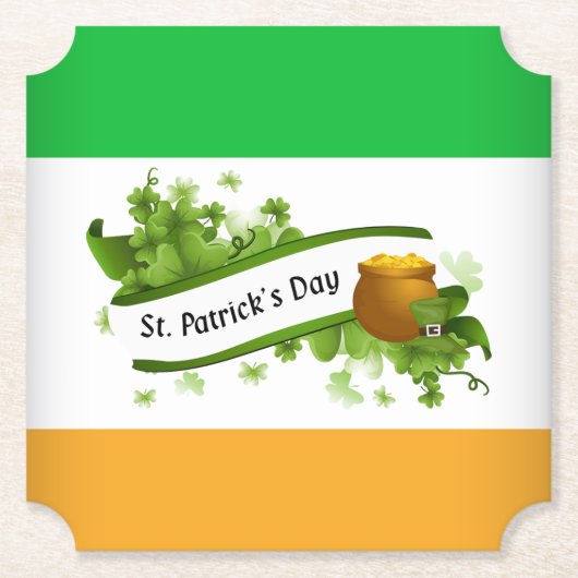 St. Patricks Tag Untersetzer (Vorderseite)